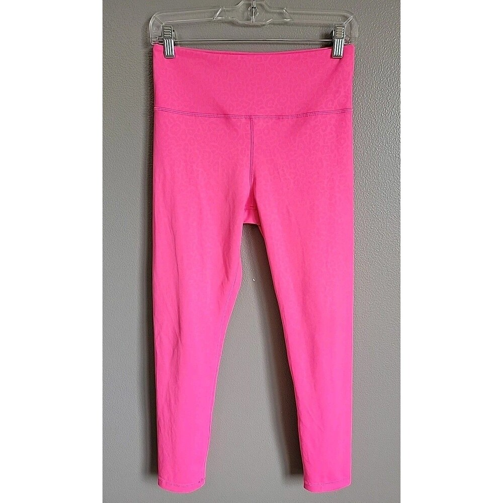 Zyia Active Light N Tight Hot Pink 🩷 Leopard Print Leggings Hi-Rise | Size 6-8